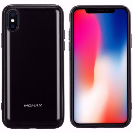 Picture of Momax Q.Power Pack Magnetic Wireless Battery Case 4000mAh for iPhone X - Black