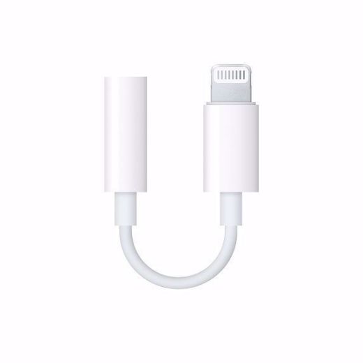 Picture of Apple Lightning to Headphone Jack Adapter 3.5 mm - White