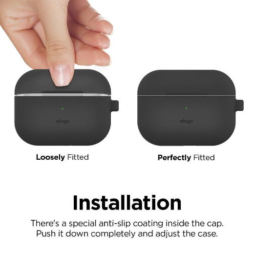 Picture of Elago Slim Hang Case for AirPods Pro - Dark Gray