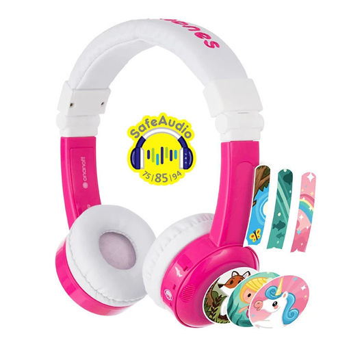 Picture of BuddyPhones Inflight On-Ear Wired Headphones - Pink