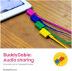 Picture of BuddyPhones Inflight On-Ear Wired Headphones - Purple