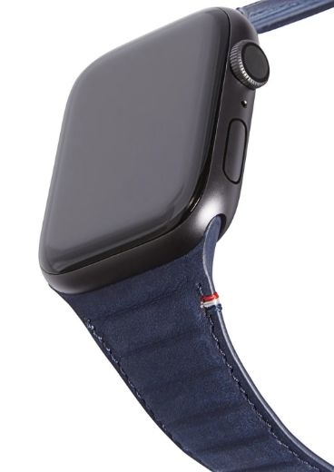 Picture of Decoded Leather Magnetic Traction Strap For Apple Watch 41/40/38mm - Blue