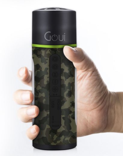 Picture of Goui Max 5200mAh Power Bank/Bluetooth Speaker/Flash/Light - Black/Camouflage