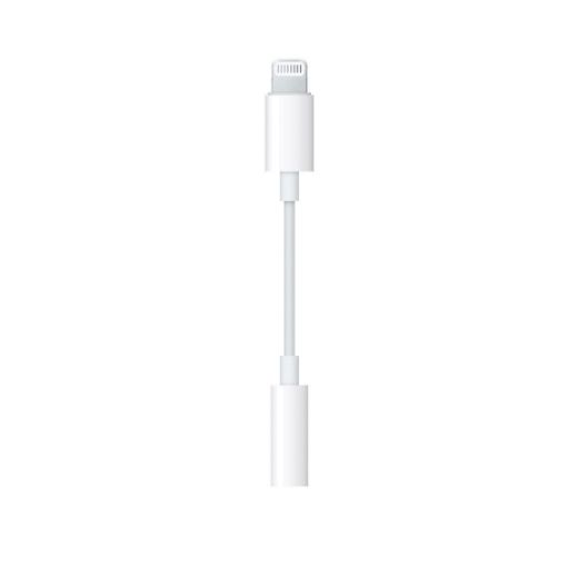 Picture of Apple Lightning to Headphone Jack Adapter 3.5 mm - White