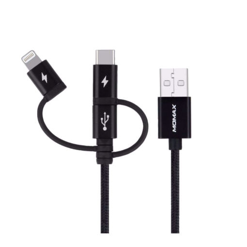 Picture of Momax Elite Link  3 In 1 Cable 1M - Black