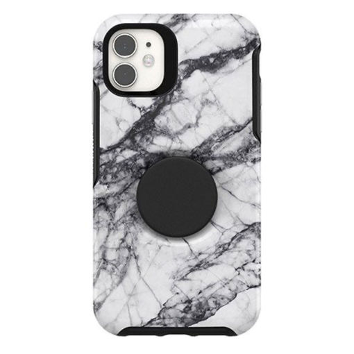 Picture of OtterBox Otter + Pop Symmetry Case for iPhone 11 - White Marble