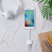 Picture of Belkin 3.5MM Audio + Lightning Charge RockStar - White