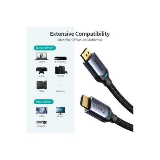 Picture of Choetech 8K HDMI to HDMI Cable 2M - Black