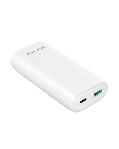 Picture of Ravpower 10000mAh Power Bank PD + QC 18W - White