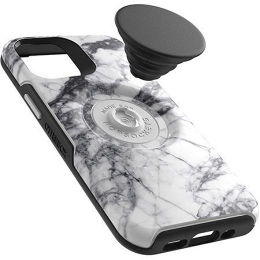 Picture of OtterBox Otter + Pop Symmetry Case for iPhone 12 Mini - White Marble