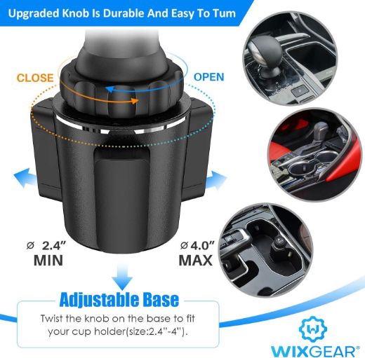 Picture of WixGear Car Cup Mount Holder for Phone 317 - Black