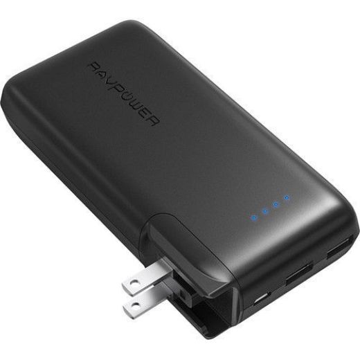 Picture of Ravpower 10000mAh Power Bank with EU&UK Adapter - Black