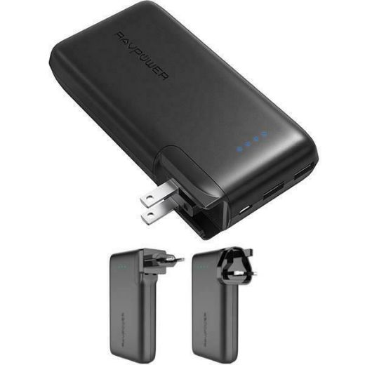 Picture of Ravpower 10000mAh Power Bank with EU&UK Adapter - Black