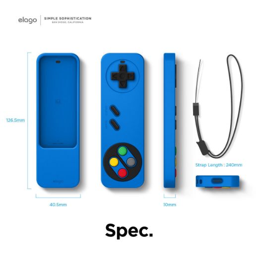 Picture of Elago R4 Retro Case for Apple TV Siri Remote Lanyard - Blue