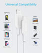 Picture of Anker PowerLine III USB-C to Lightning 0.9M - White