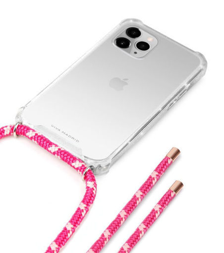 Picture of Viva Madrid Portra Clear Case for iPhone 12 Pro Max - Pink Lanyard