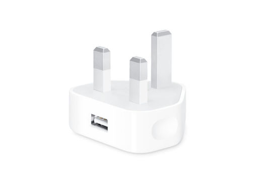 Picture of Apple 5W USB Power Adapter with Folding pins - White