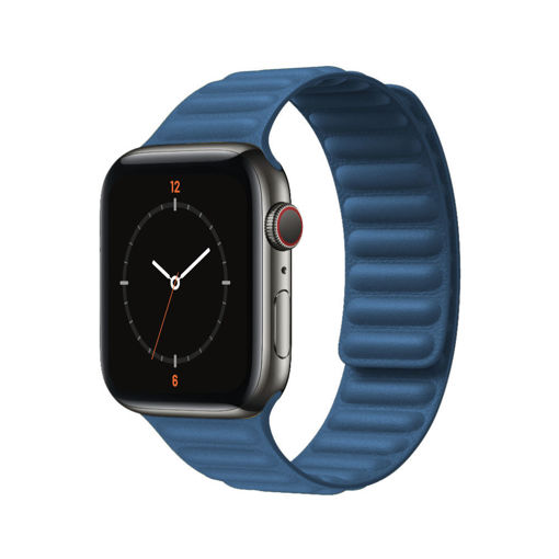 Picture of Porodo iGuard Leather Band for Apple Watch 40/38MM - Midnight Blue