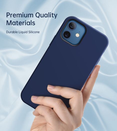 Picture of Choetech Silicone Magnetic Case for iPhone 12/12 Pro - Blue