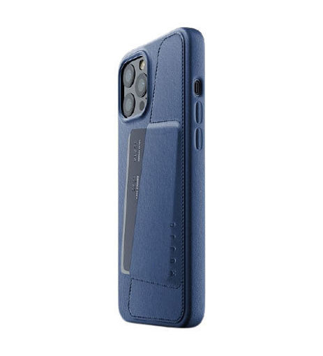 Picture of Mujjo Full Leather Wallet Case for iPhone 12 Pro Max - Blue