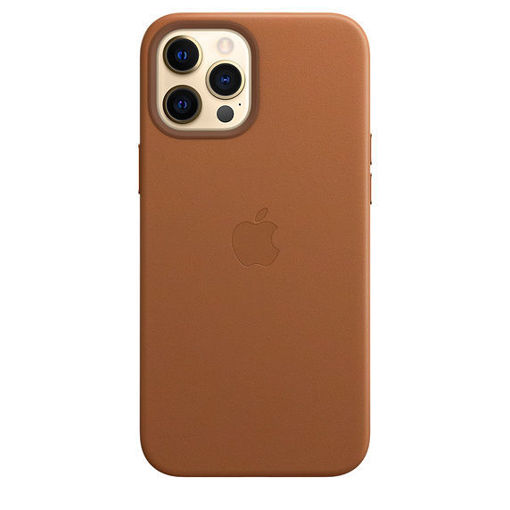 Picture of Apple iPhone 12 Pro Max Leather Case With MagSafe - Saddle Brown