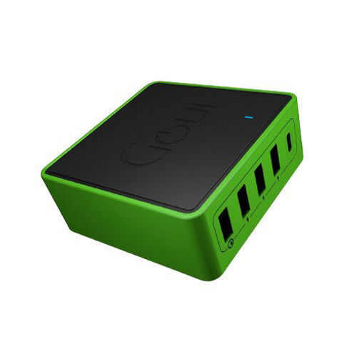 Picture of Goui  Kimba X5 Powerful Desktop Charger 60W PD + QC 3.0 - Black/Green