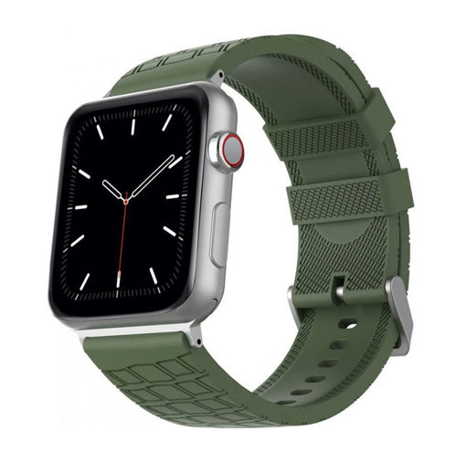 Picture of Ahastyle Premium Silicone Apple Watch Band Tire 41/40/38mm - Army Green