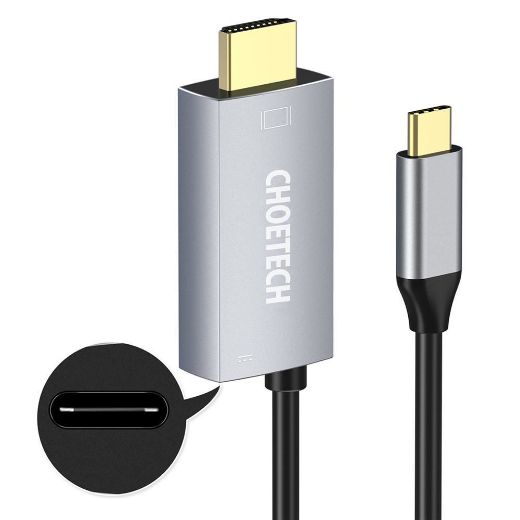 Picture of Choetech USB-C to HDMI + PD Cable 1.8M - Black