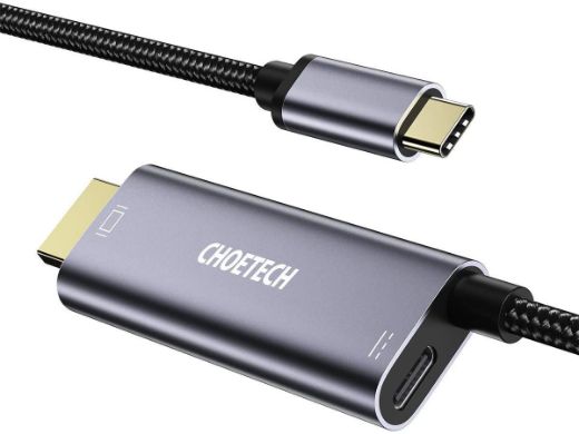 Picture of Choetech USB-C to HDMI + PD Cable 1.8M - Black