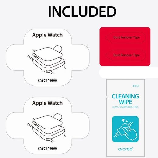 Picture of Araree Pure Diamond Screen Protector for Apple Watch 44mm (2 Pcs) - Clear