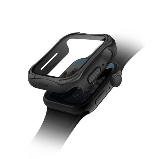 Picture of Uniq Torres Antimicrobial  With 9H Tempered Glass Screen Protection Case for Apple Watch 40mm - Black