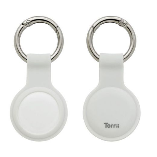 Picture of Torrii Bonjelly Silicone Key Ring for Apple AirTag - White