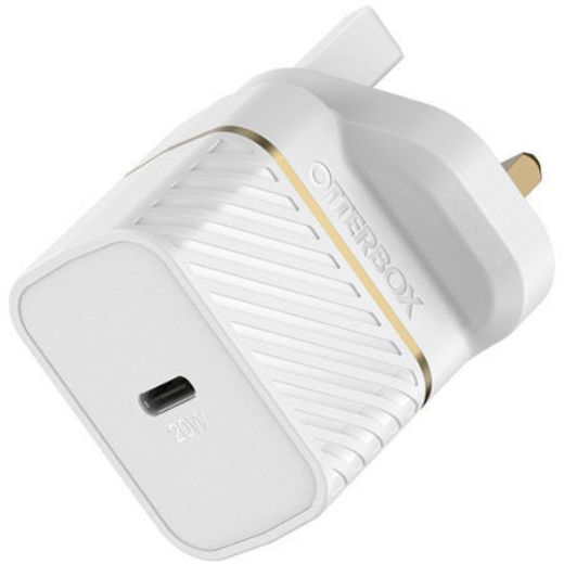 Picture of OtterBox UK Wall Charger 20W USB-C PD/Lightning Cable 1M - White