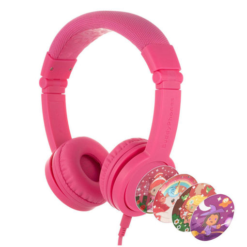 Picture of BuddyPhones Explore Plus Foldable with Mic - Rose Pink
