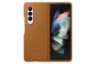 Picture of Samsung Leather Case for Galaxy Z Fold 3 - Brown