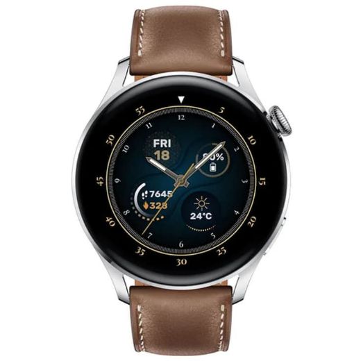 Picture of Huawei Watch 3 Steel Leather Strap - Brown