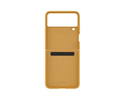 Picture of Samsung Leather Case for Galaxy Z Flip 3 - Yellow