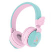Picture of Riwbox BT05 Wings Foldable Headphones Wireless Bluetooth - Pink/Green