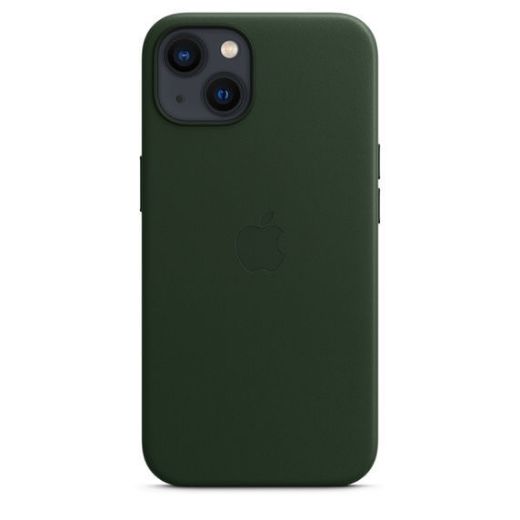 Picture of Apple iPhone 13 Leather Case with MagSafe - Sequoia Green