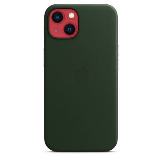 Picture of Apple iPhone 13 Leather Case with MagSafe - Sequoia Green