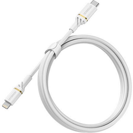 Picture of OtterBox USB-C to Lightning Fast Charge Cable Standard 1M - White