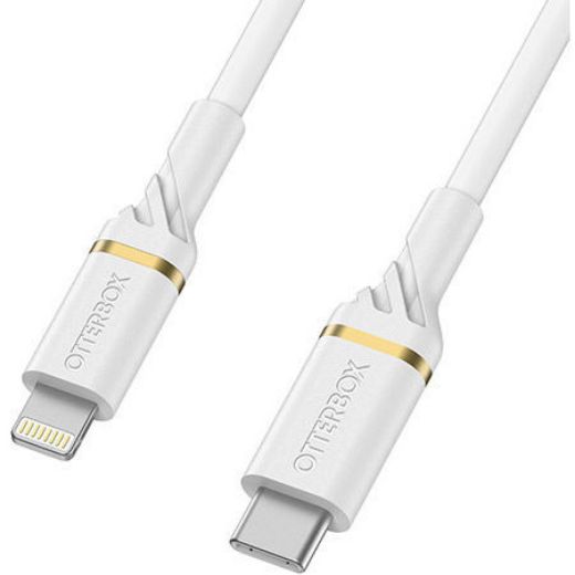 Picture of OtterBox USB-C to Lightning Fast Charge Cable Standard 1M - White