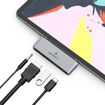 Picture of Smart 4 in 1 USB-C Multiport Hub Compatible for iPad - grey