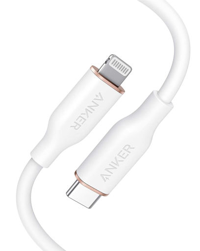 Picture of Anker PowerLine III Flow USB-C to Lightning 0.9M - White