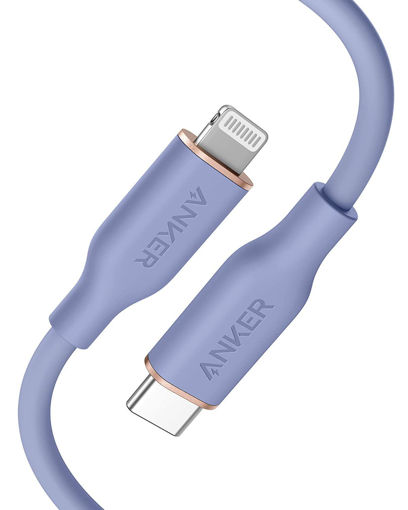 Picture of Anker PowerLine III Flow USB-C to Lightning 0.9M - Purple