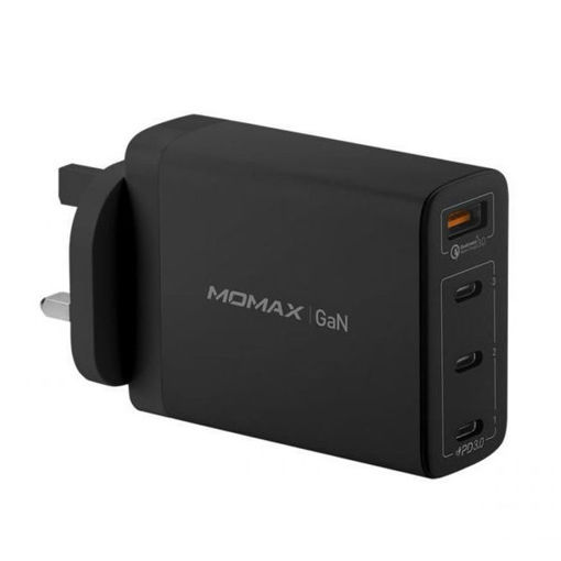 Picture of Momax One Plug 100W 4-Port GAN Charger - Black
