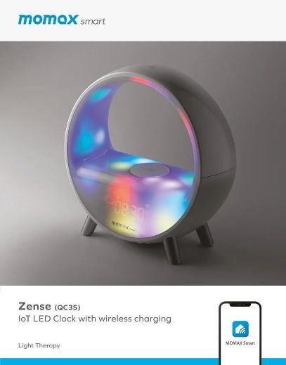 Picture of Momax Zense IoT Ambient Light with Wireless Charging - White