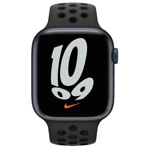 Picture of Apple Watch Nike Series 7 GPS + Cellular 45MM Aluminum Case with Nike Sport Band/Midnight