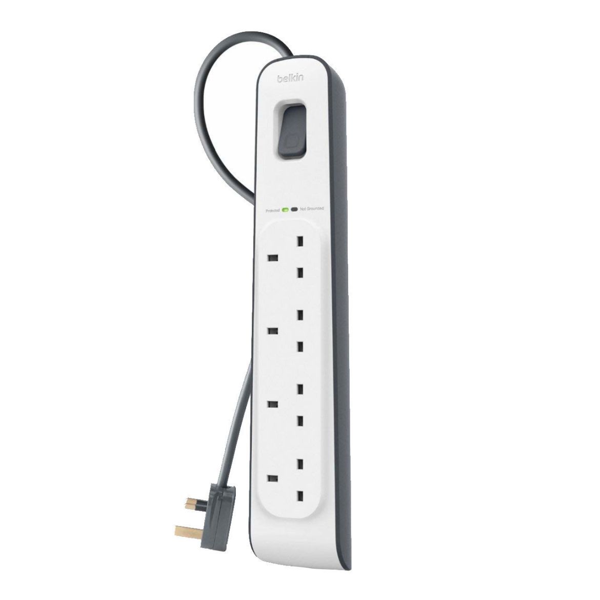 Picture of Belkin 4 Outlet Surge Strip 2M - white/grey