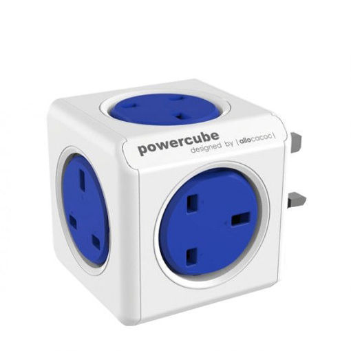 Picture of Power Cube 5 Power Outlets - Blue